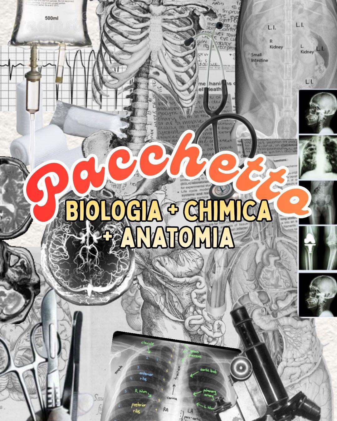 Appunti Aurora Piccini - Pacchetto Biologia+Chimica+Anatomia